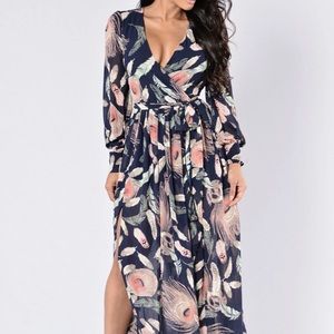 Fashion Nova Curve: Brunch Date Maxi Dress